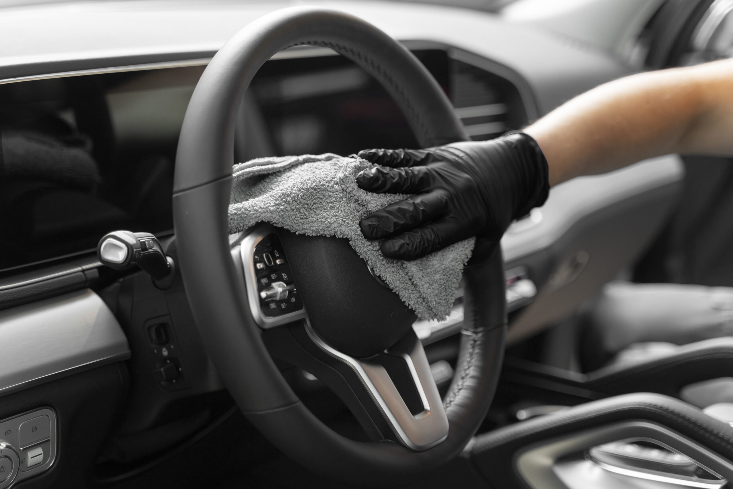 close up car care process
